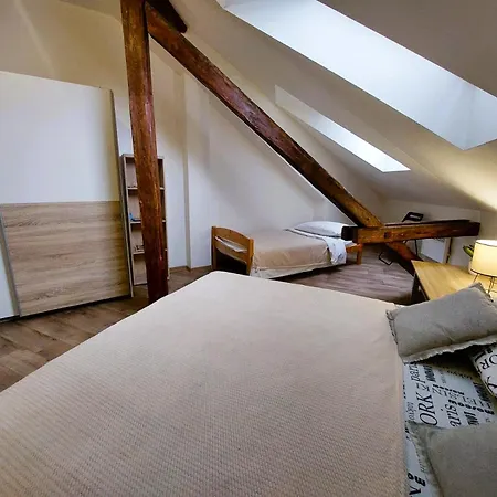 Appartement Spacious Historic Attic Loft In Center 62 M Hradec Králové