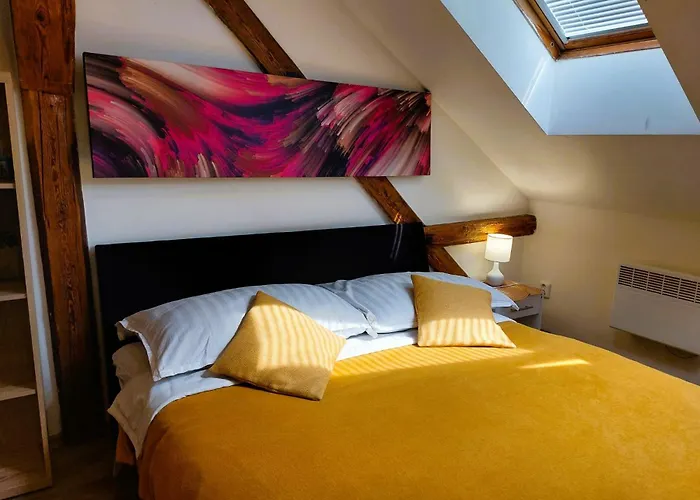 Spacious Historic Attic Loft In Center 62 M Apartamento Hradec Králové